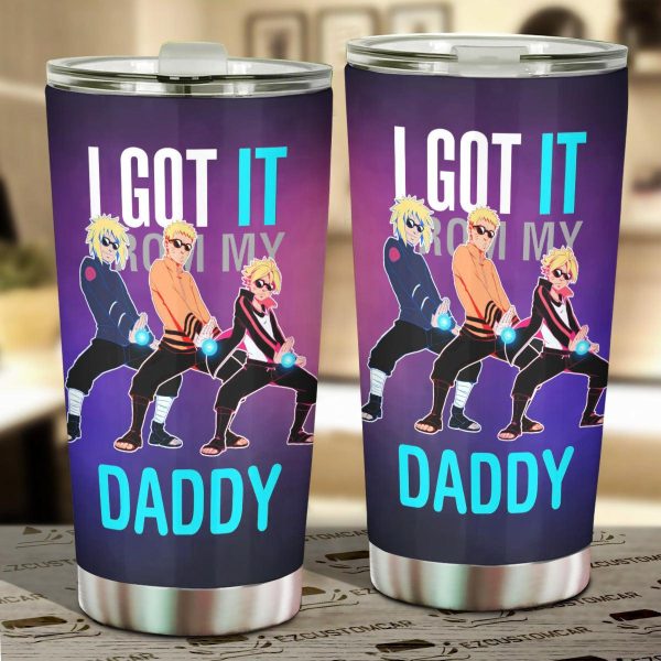Boruto Car Tumblers Cup Custom Boruto Black And White Anime Car Accessories