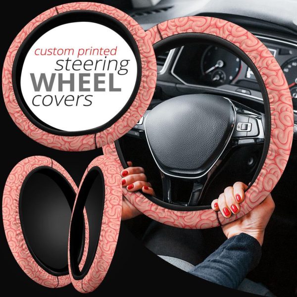 Brain Pattern Anime Steering Wheel Cover