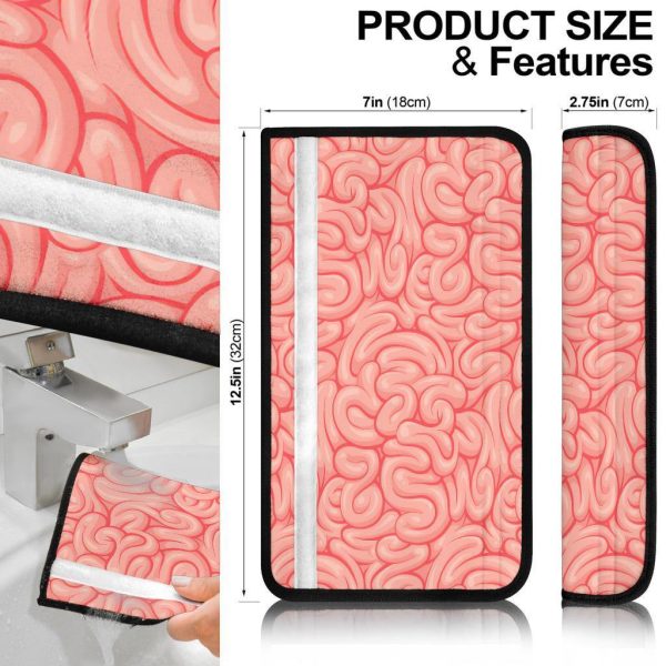 brain pattern custom seat belt covers kmte1