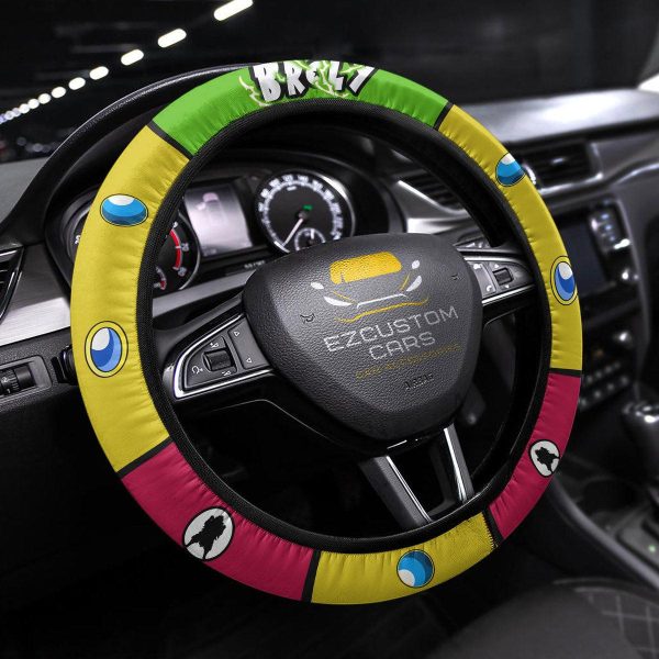 Broly Anime Steering Wheel Cover Custom Dragon Ball Anime Car Accessories Broly Anime Steering Wheel Cover Custom Dragon Ball Anime Car Accessories