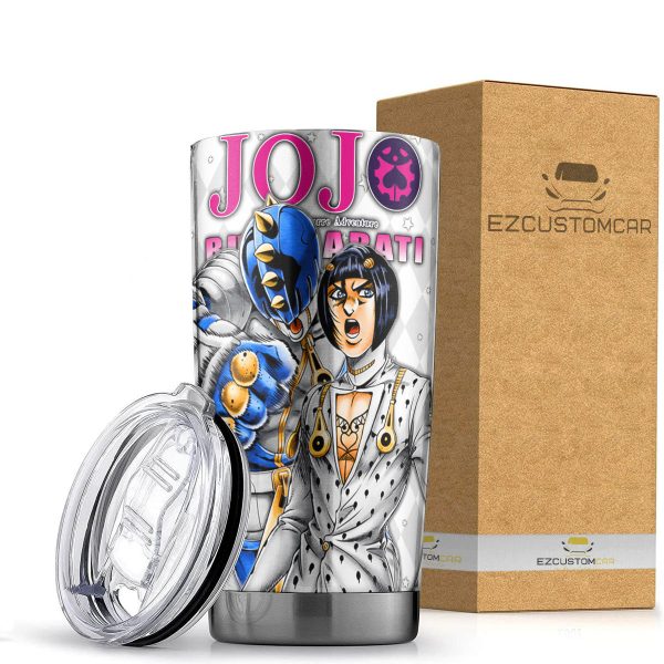 Bruno Bucciarati Tumbler – Personalized JJBA custom Travel Tumblers