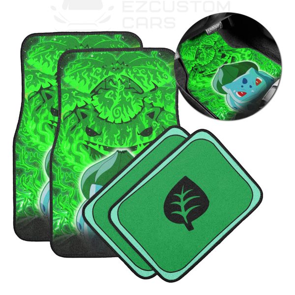 Bulbasaur Pokemon Car Floor Mats Custom Anime Car Accessories
