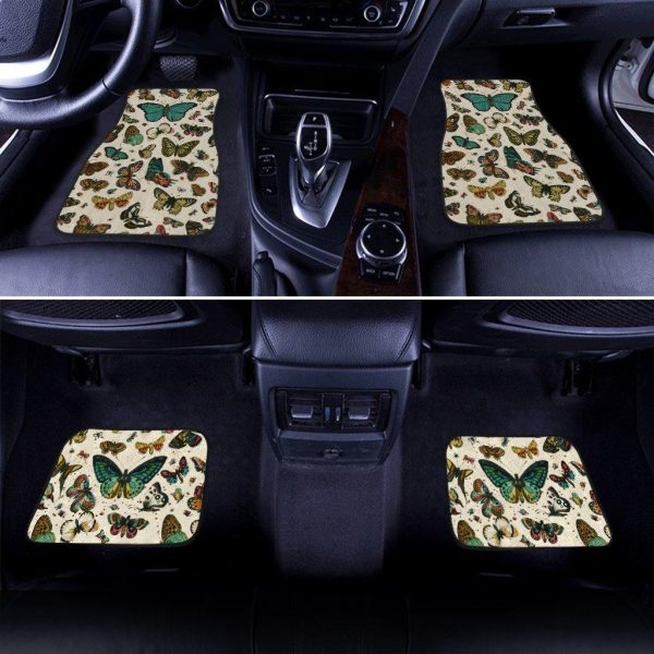 butterfly pattern car floor mats jauef