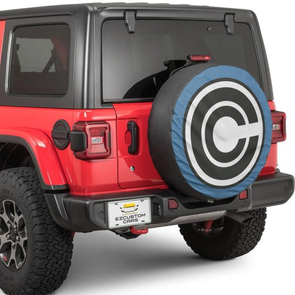 capsule corp symbols spare tire cover custom dragon ball anime car accessories ouxoq