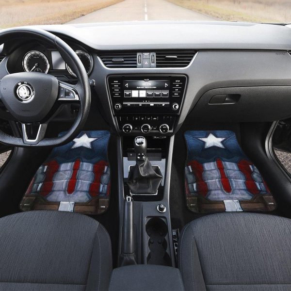 Captain American Uniform Car Floor Mats Custom