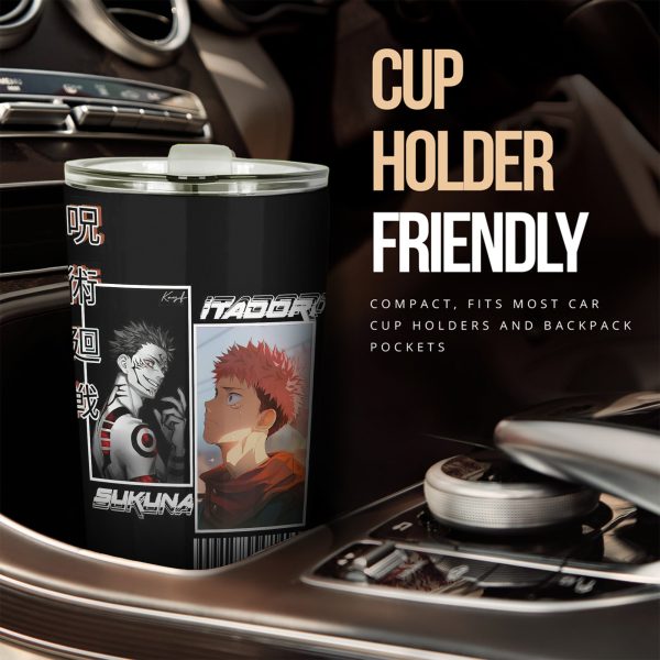 Car Accessories Sukuna Custom Jujutsu Kaisen Anime Car Tumblers Cup