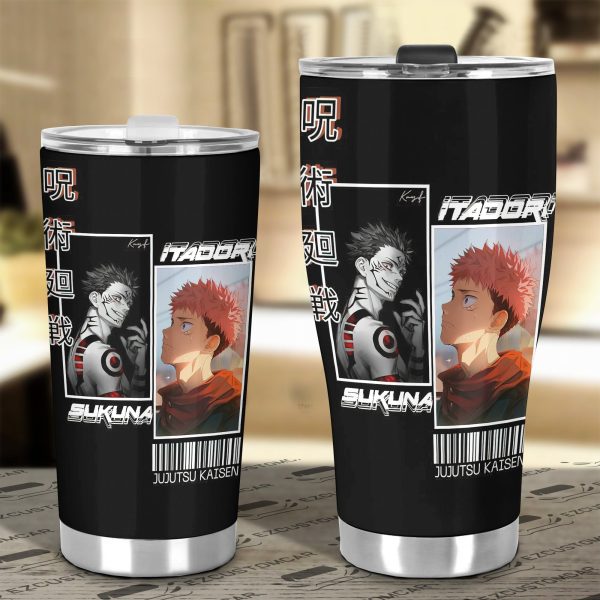 car accessories sukuna custom jujutsu kaisen anime car tumblers cup ynwhs