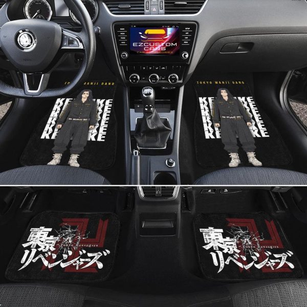 car floor mats custom tokyo revengers anime car accessories manji gang aowzv