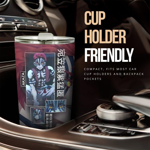 car tumbler cup akaza custom demon slayers anime car accessories dispj