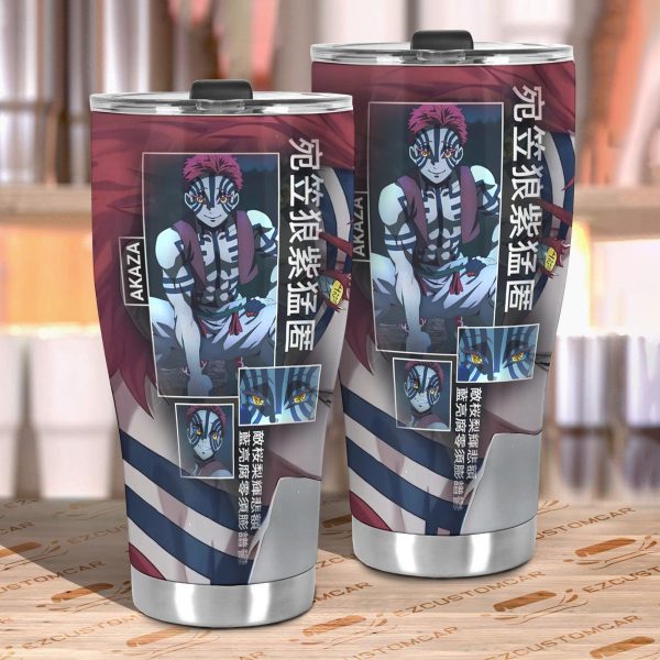 car tumbler cup akaza custom demon slayers anime car accessories qew9n