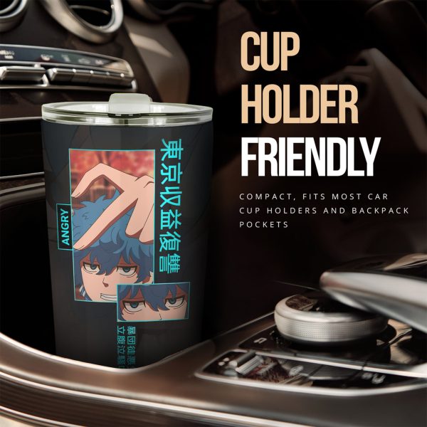 Car Tumbler Cup Angry Custom Tokyo Revenger Anime Car Accessories