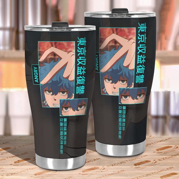 car tumbler cup angry custom tokyo revenger anime car accessories zrov4