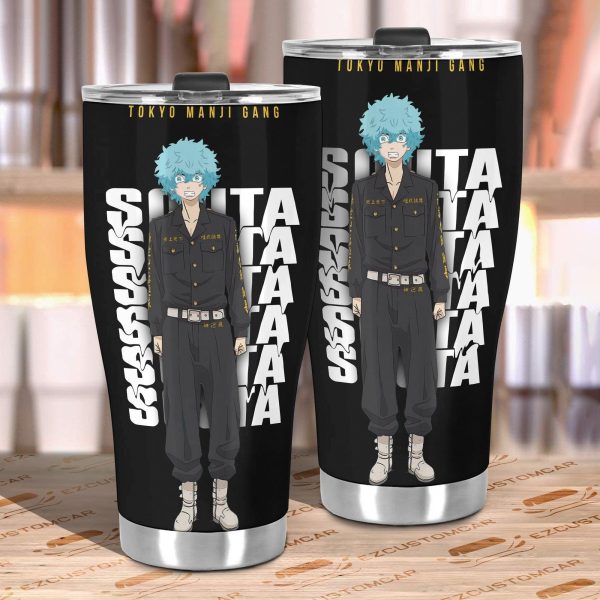 car tumbler cup custom manji gang tokyo revenger anime car accessories lnmxr