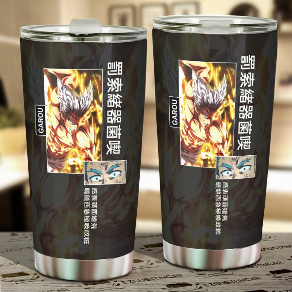 Garou Car Tumbler Cup Custom Anime One Punch Man Car Accessories