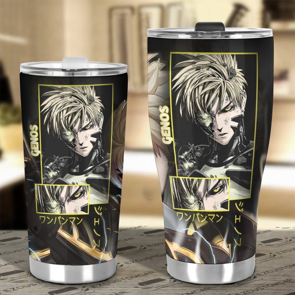 car tumbler cup genos custom one punch man anime car accessories frusx