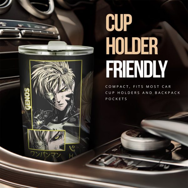 car tumbler cup genos custom one punch man anime car accessories pomiw