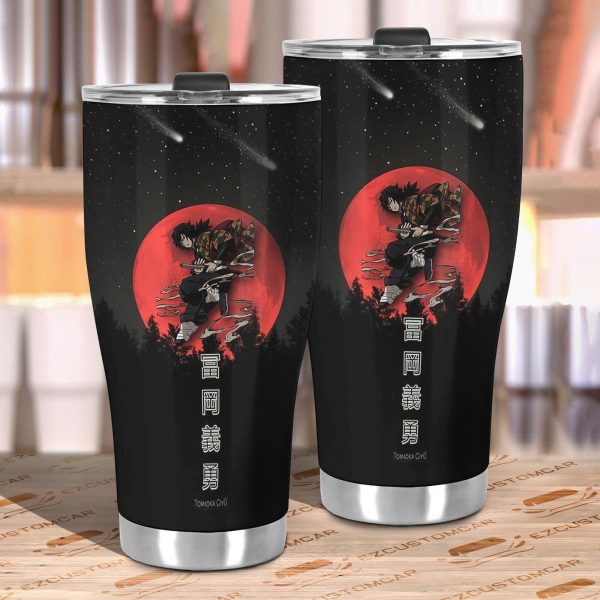 car tumbler cup giyu tomioka custom demon slayers anime car accessories f3bzd