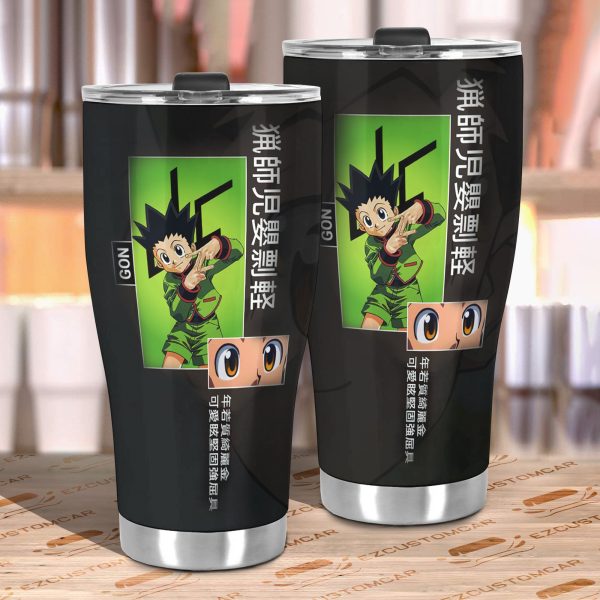 car tumbler cup gon freecss custom hunter x hunter anime car accessories 0k35i