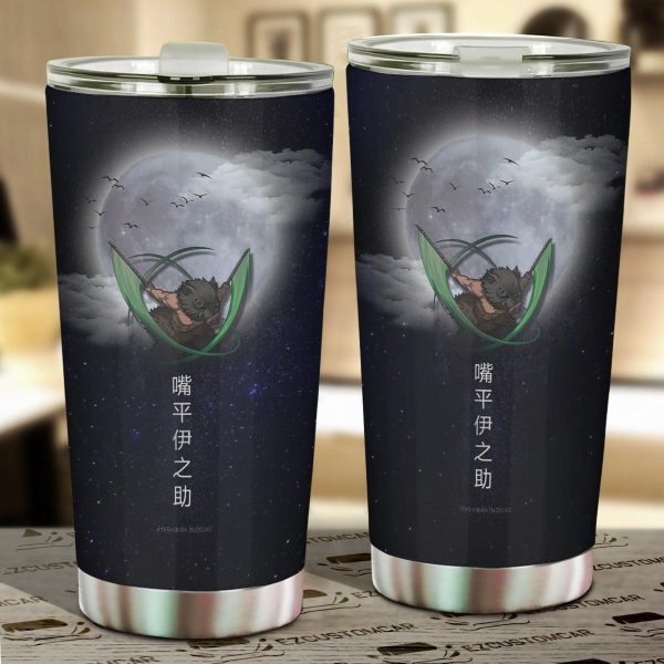 Car Tumbler Cup Hashibira Inosuke Custom Demon Slayers Anime Car Accessories