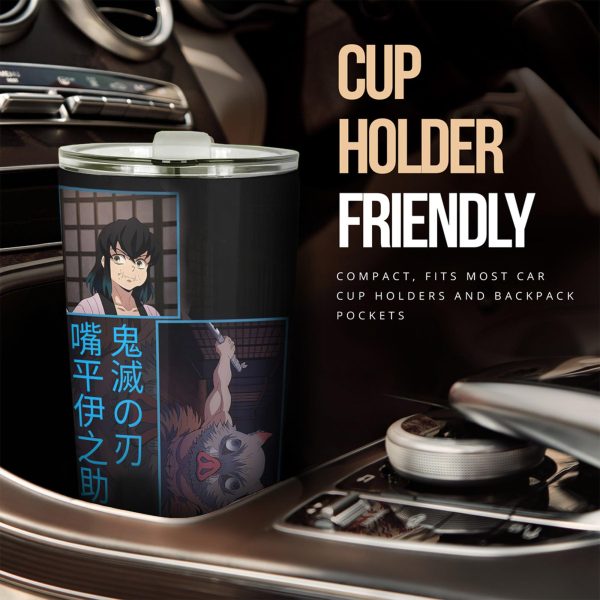 car tumbler cup hashibira inosuke custom demon slayers anime car accessories savzf