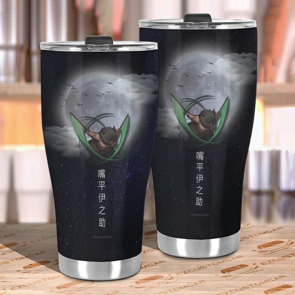 Car Tumbler Cup Hashibira Inosuke Custom Demon Slayers Anime Car Accessories