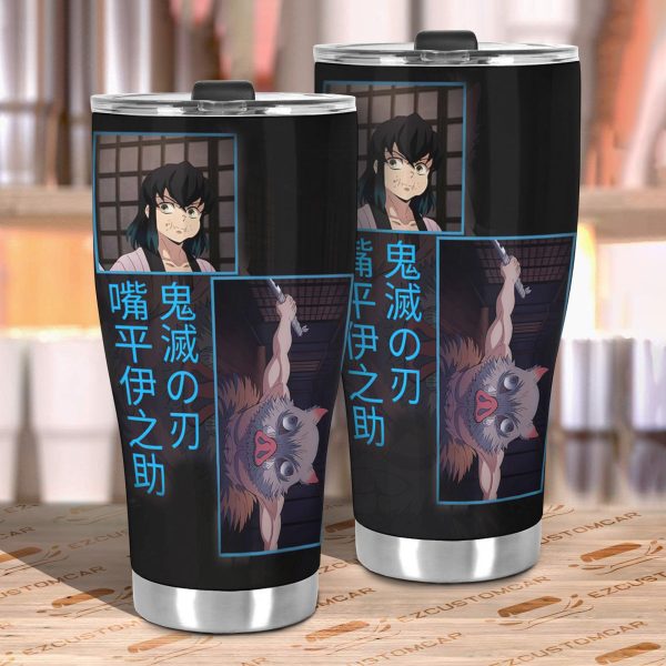 car tumbler cup hashibira inosuke custom demon slayers anime car accessories uygqk