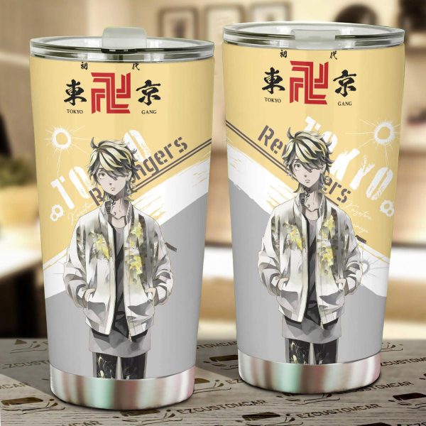 Kazutora Car Tumbler Cup Custom Tokyo Revenger Anime Car Accessories