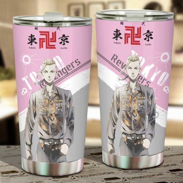 Ken Ryuguji Car Tumbler Cup Custom Tokyo Revenger Anime Car Accessories