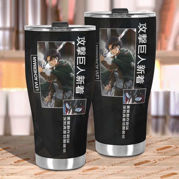 car tumbler cup levi attack on titan d9mxz