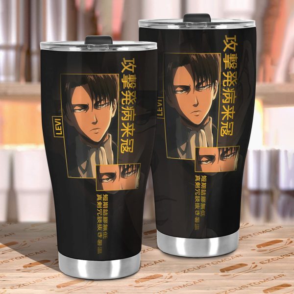 car tumbler cup levi attack on titan ff3c8