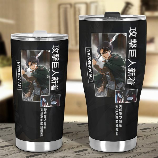 car tumbler cup levi attack on titan ifynx