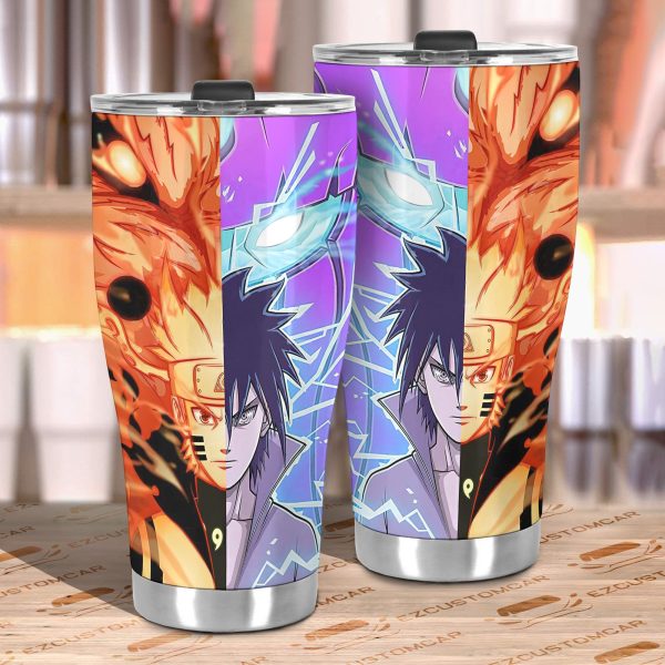 car tumbler cup naruto vs sasuke custom naruto anime car accessories ncamg