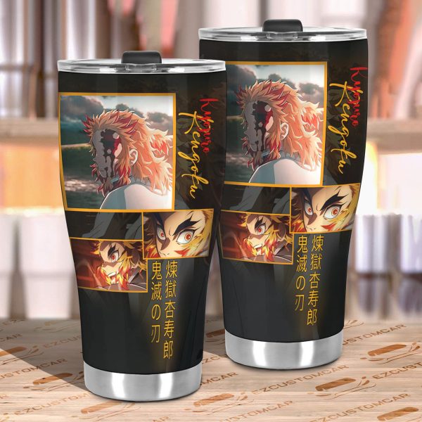 car tumbler cup rengoku custom demon slayers anime car accessories jfhmu