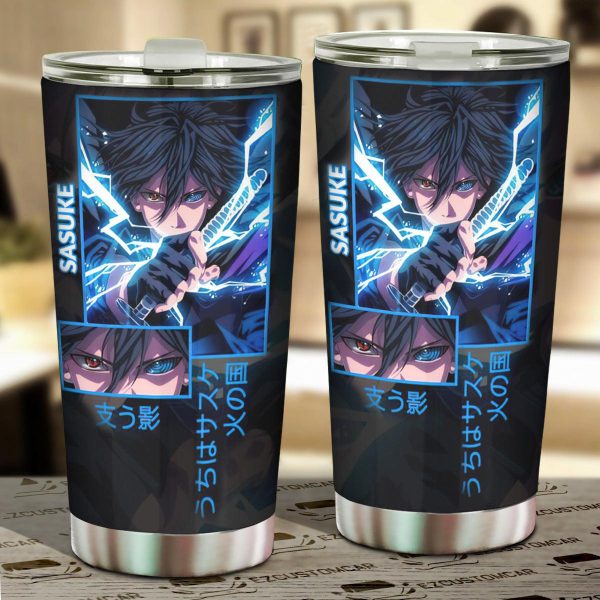 Car Tumbler Cup Naruto vs Sasuke Custom Naruto Anime Car Accessories