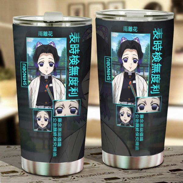 Car Tumbler Cup Shinobu Kocho Custom Demon Slayers Anime Car Accessories