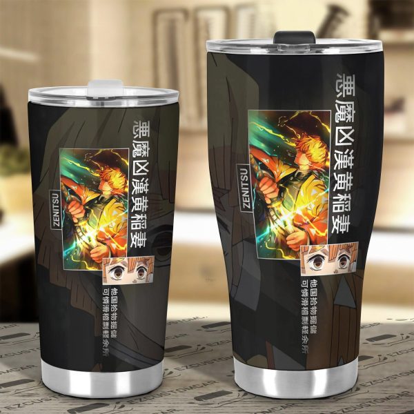car tumbler cup zenitsu custom demon slayers anime car accessories iizlh