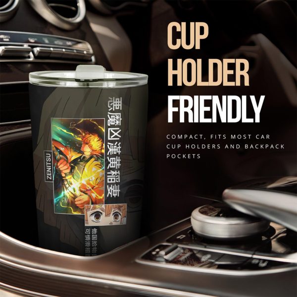 car tumbler cup zenitsu custom demon slayers anime car accessories kqfpt