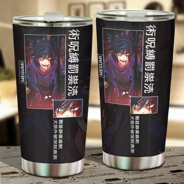 Car Tumblers Cup Megumi Fushiguro Custom Jujutsu Kaisen Anime Car Accessories