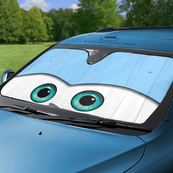cars sally carrera eyes windshield sunshade ox15t