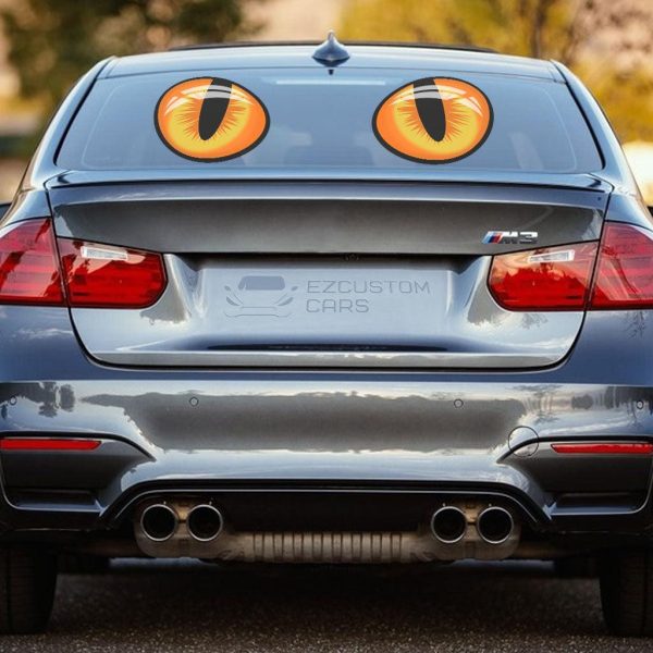 cat 3d eyes car sticker custom cartoon car accessories feurr