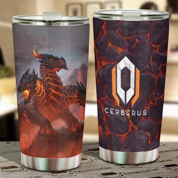 Cerberus Dog Car Tumbler Cup Custom Cerberus Car Accessories