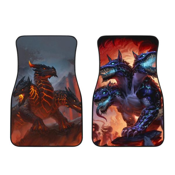 cerberus warden of the underworld car floor mats custom cerberus car accessories a1jua
