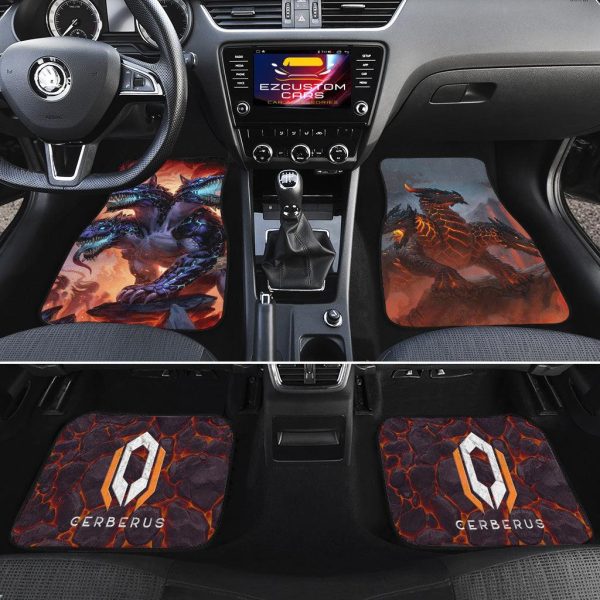 cerberus warden of the underworld car floor mats custom cerberus car accessories wvud7