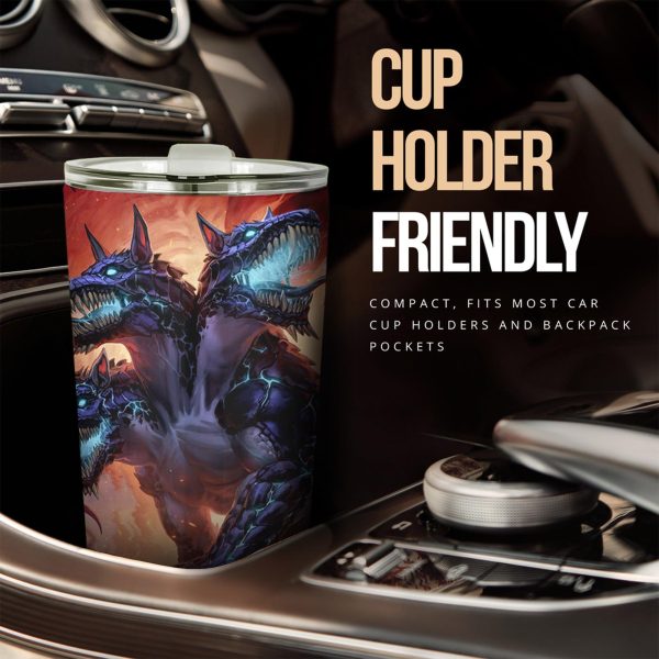 cerberus warden of the underworld car tumbler cup custom cerberus car accessories 4atgn