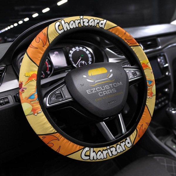 Charmander Pokemon Anime Steering Wheel Cover