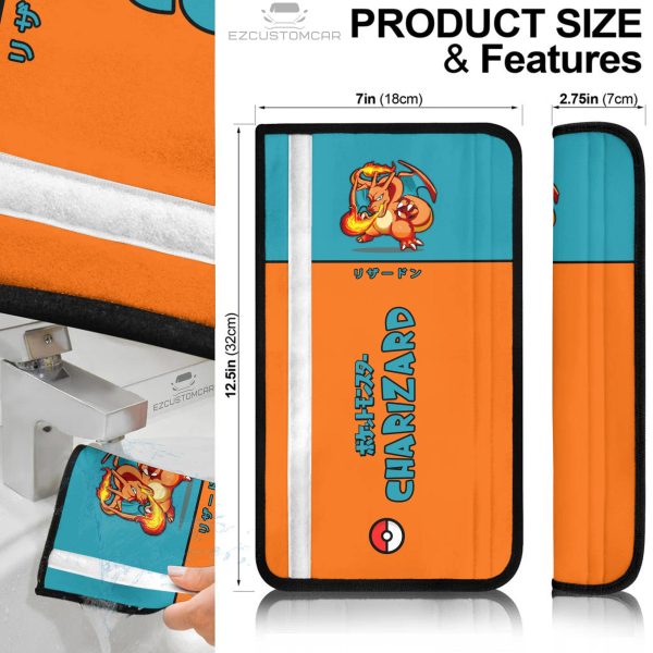 charizard pokemon seat belt covers hywbn