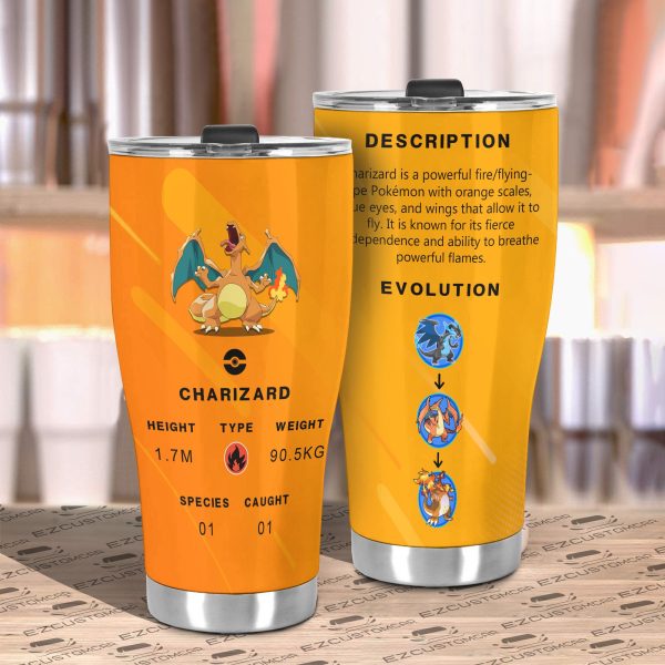 charizard travel mug gift idea for pokemon fans 3rbmz