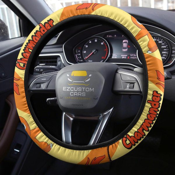 charmander pokemon anime steering wheel cover hdolr