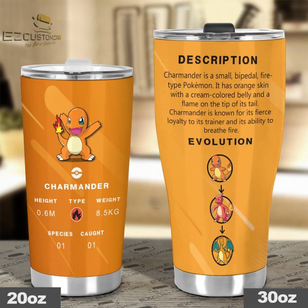 charmander travel mug gift idea for pokemon fans bqqks