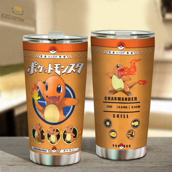 Charmander Travel Mug – Ideal Tumbler for Your Pokemon Collections